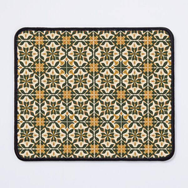 Item preview, Boho pattern in green with floral symmetry designed and sold by pASob-dESIGN.