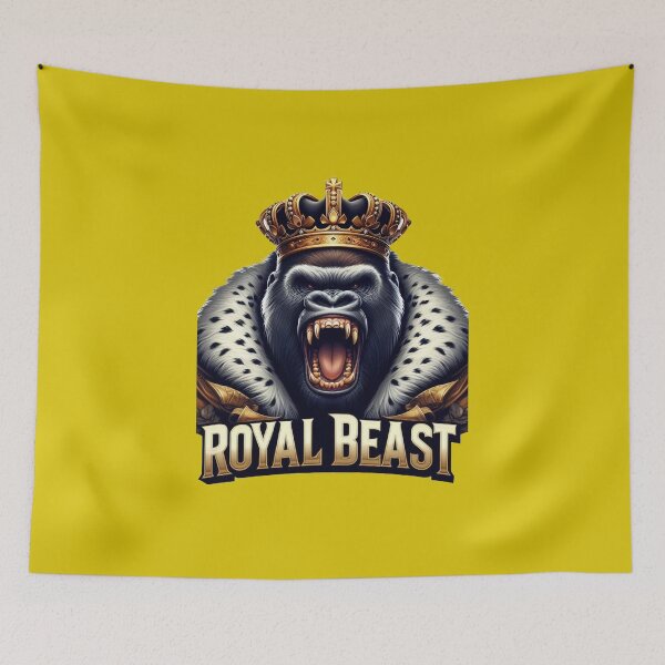 Item preview, Alpha Gorilla – Majestic Royal Ape with Crown & Bold  designed and sold by UmcommonGoods.