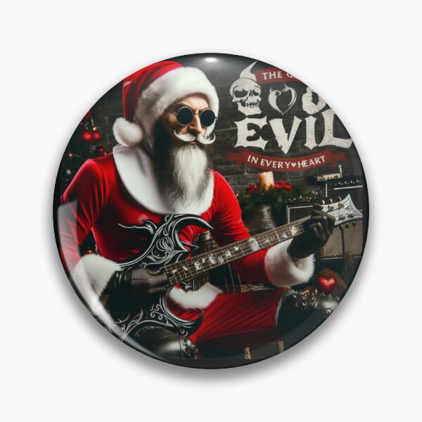 Artikelvorschau, Gothic Rock Weihnachtsmann Gitarre Weihnachten entworfen und verkauft von Voodoo Store Paranormal Collections.