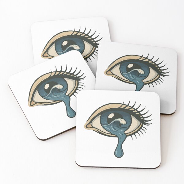 Item preview, Crying Eye with Ocean Wave – Emotional Design designed and sold by Nuvijo.