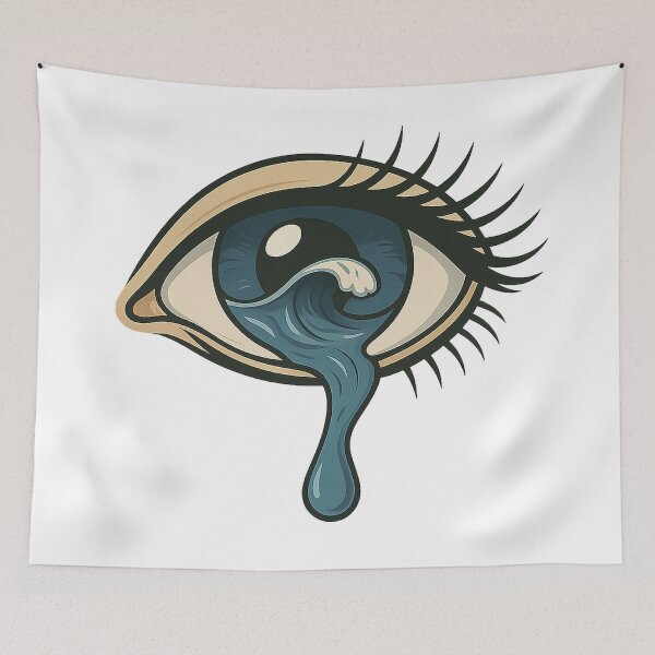 Item preview, Crying Eye with Ocean Wave – Emotional Design designed and sold by Nuvijo.