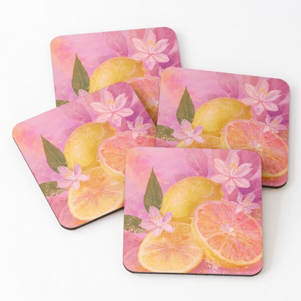 Item preview, lemon and floral painting  designed and sold by Artania21.