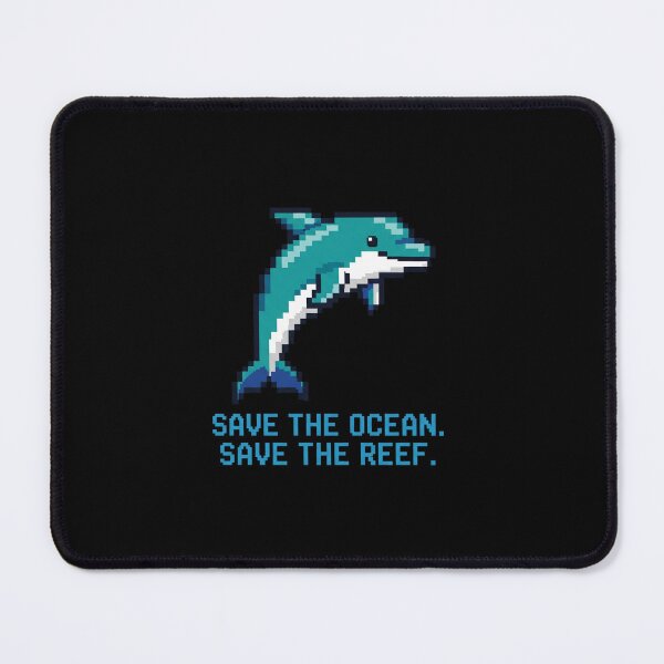 Item preview, Pixel Ocean Hero: Dolphin Calls for Reef Rescue! designed and sold by ART-POD-PL.