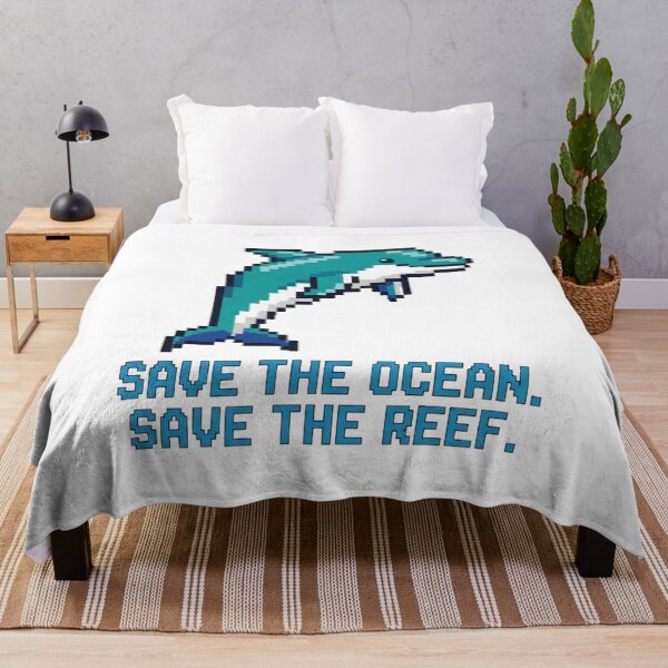 Item preview, Pixel Ocean Hero: Dolphin Calls for Reef Rescue! designed and sold by ART-POD-PL.