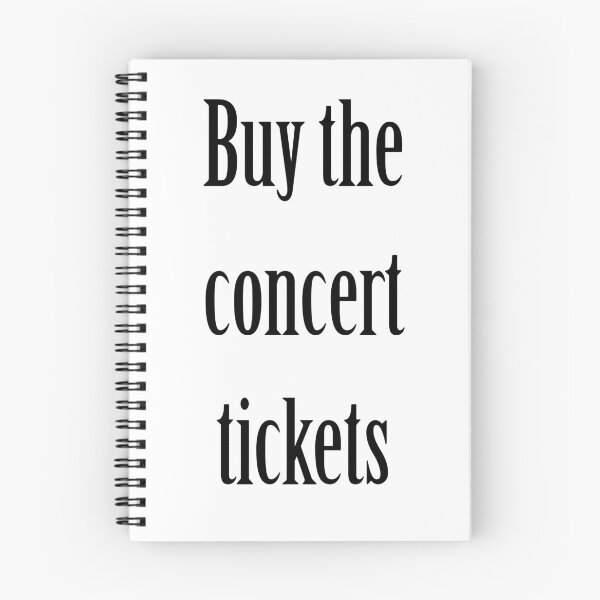 Item preview, Buy the concert tickets black text designed and sold by Thought2reality.