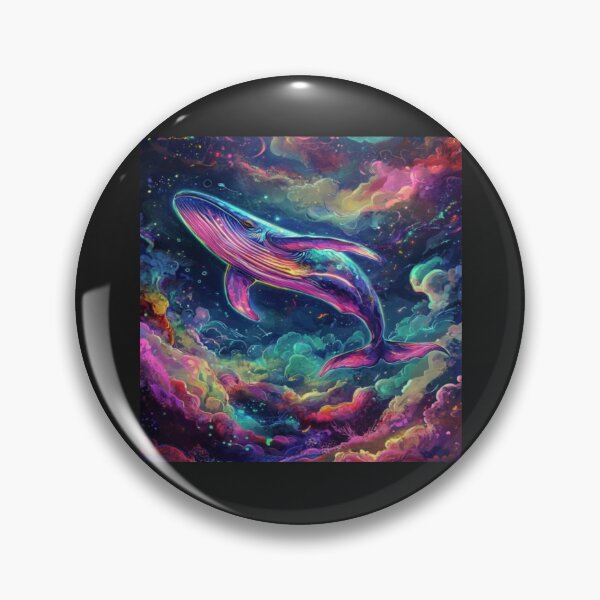Item preview, cosmic whale nebula dream art work designed and sold by NivyasArtistry.