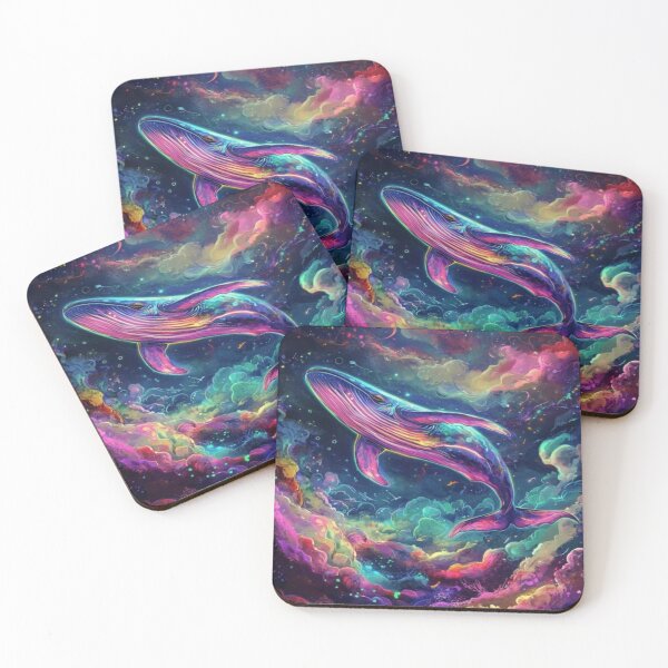 Item preview, cosmic whale nebula dream art work designed and sold by NivyasArtistry.