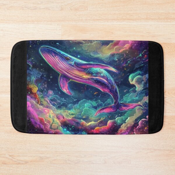 Item preview, cosmic whale nebula dream art work designed and sold by NivyasArtistry.