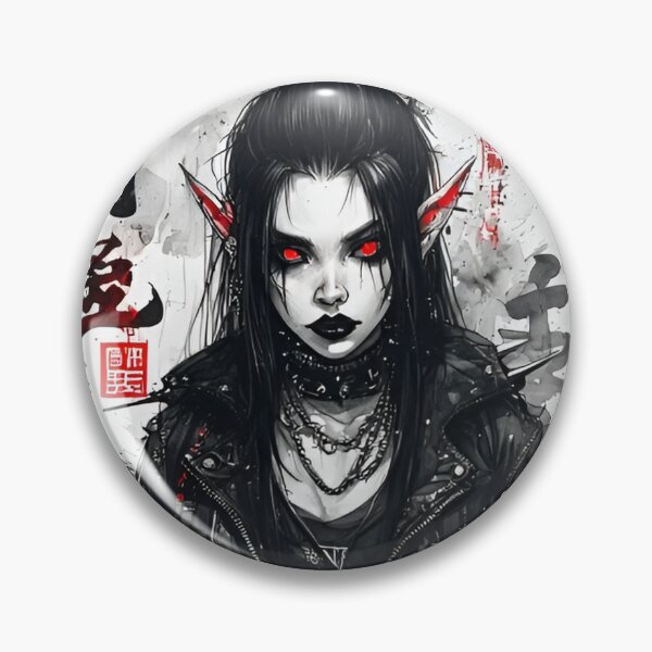 Item preview, Gothic Cyberpunk Female Elf designed and sold by divomanikin.