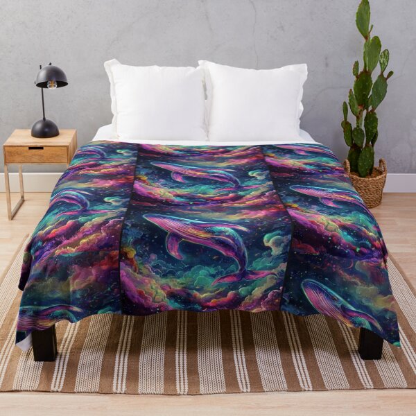 Item preview, cosmic whale nebula dream art work designed and sold by NivyasArtistry.