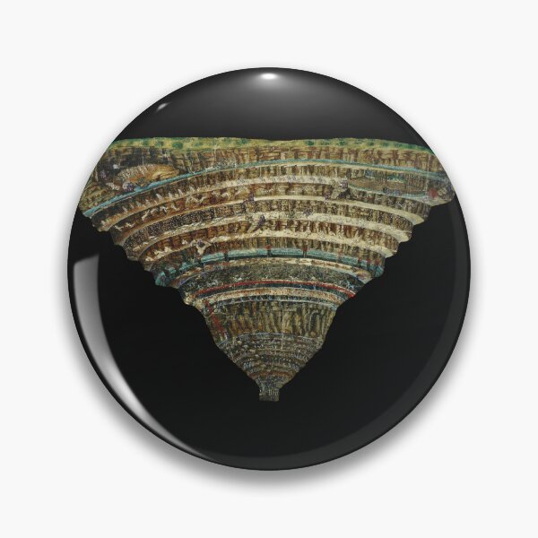 Item preview, Dante's Inferno, The Map of Hell by Sandro Botticelli designed and sold by UranianDreams.