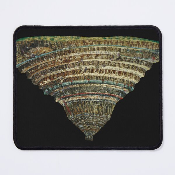 Item preview, Dante's Inferno, The Map of Hell by Sandro Botticelli designed and sold by UranianDreams.