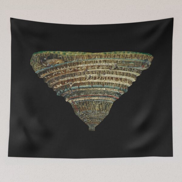 Item preview, Dante's Inferno, The Map of Hell by Sandro Botticelli designed and sold by UranianDreams.