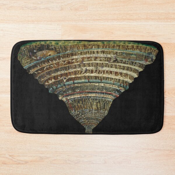 Item preview, Dante's Inferno, The Map of Hell by Sandro Botticelli designed and sold by UranianDreams.