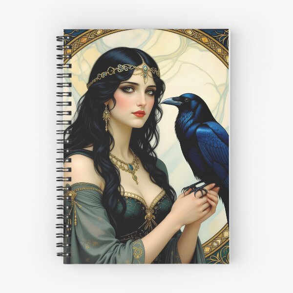 Item preview, Goddess Morrigan with Raven. designed and sold by SoniaSarkali.