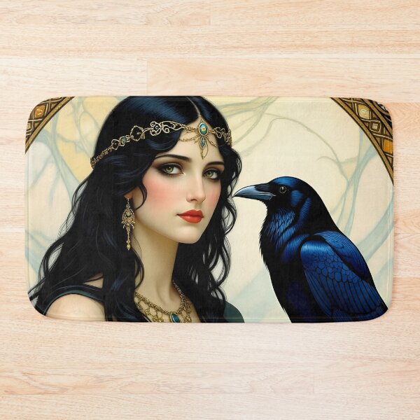 Item preview, Goddess Morrigan with Raven. designed and sold by SoniaSarkali.