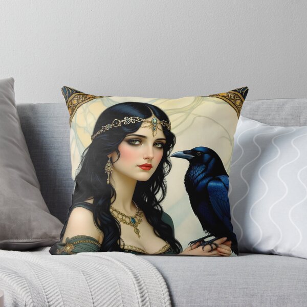 Item preview, Goddess Morrigan with Raven. designed and sold by SoniaSarkali.