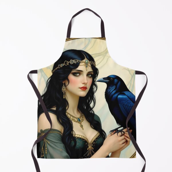 Item preview, Goddess Morrigan with Raven. designed and sold by SoniaSarkali.