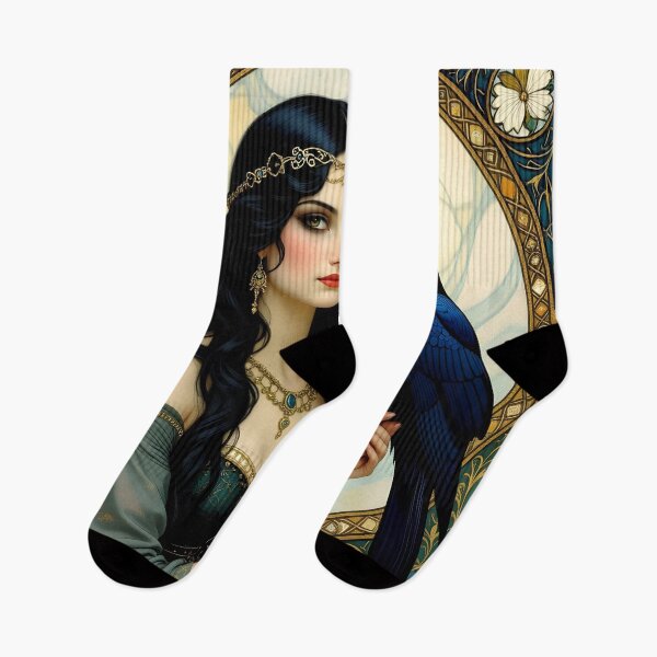 Item preview, Goddess Morrigan with Raven. designed and sold by SoniaSarkali.