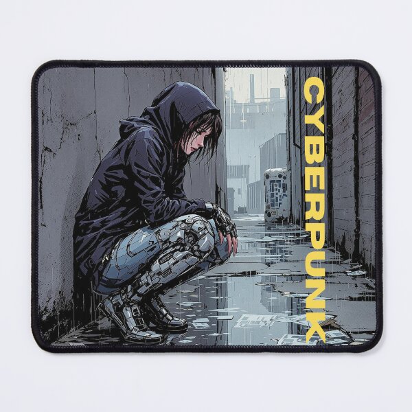 Item preview, Beaux Animes Digital Art, Cyberpunk Cyborg Anime Girl Streetwear designed and sold by Beauxanimes.
