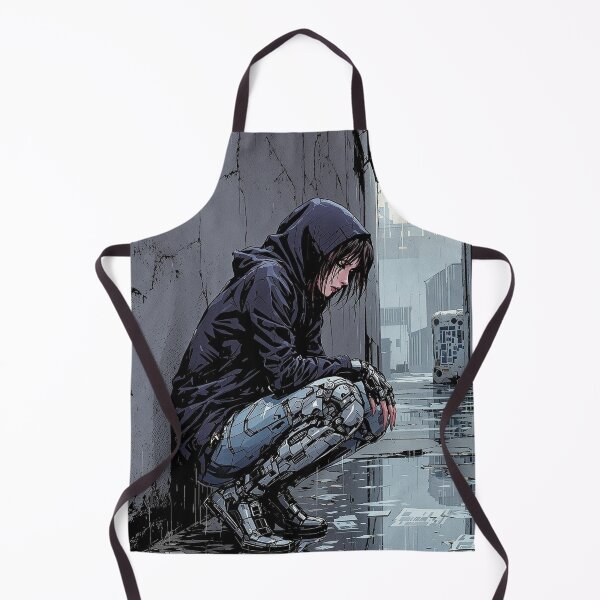 Item preview, Beaux Animes Digital Art, Cyberpunk Cyborg Anime Girl Streetwear designed and sold by Beauxanimes.