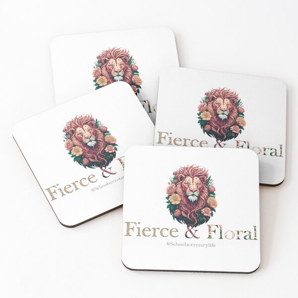Item preview, School secretary appreciation Gift : Fierce & Floral  designed and sold by ArtVibeDesign.