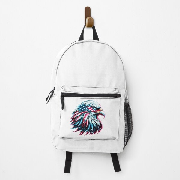 Item preview, Cyberpunk Patriot Eagle – Neon American Eagle designed and sold by UmcommonGoods.