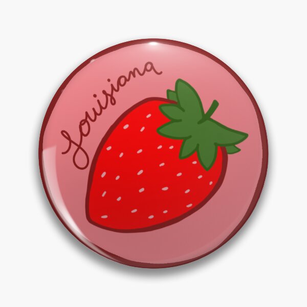 Item preview, Fruit Sticker Produce Label - Louisiana Strawberry designed and sold by dogwithanipad.