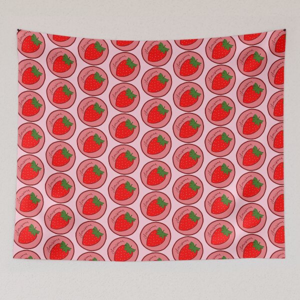 Item preview, Fruit Sticker Produce Label - Louisiana Strawberry designed and sold by dogwithanipad.