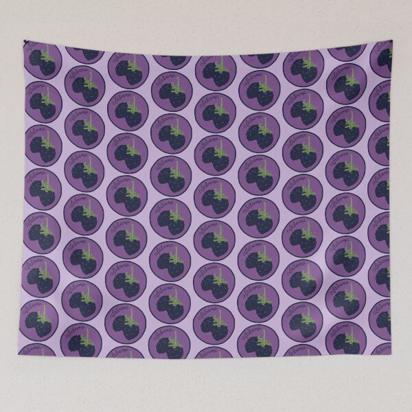 Item preview, Fruit Sticker Produce Label - Alabama Blackberry designed and sold by dogwithanipad.
