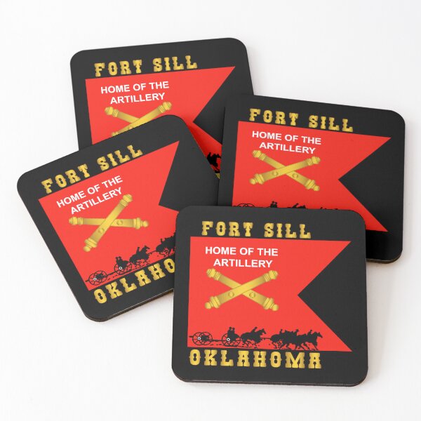 Item preview, Army - Fort SIll, Home of Artillery Guidon w Cassion - Black X 300 designed and sold by Military Insignia Products.