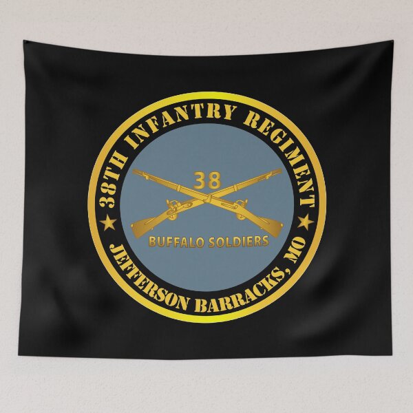 Item preview, Army - 38th Infantry Regiment - Buffalo Soldiers - Jefferson Barracks, MO w Inf Branc designed and sold by Military Insignia Products.