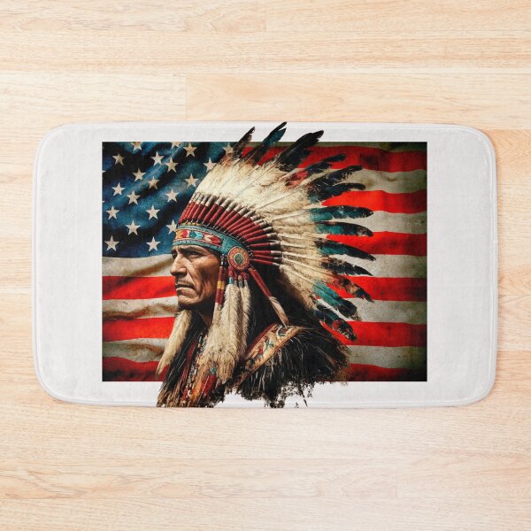 Item preview, American flag First americans native indians pride heritage designed and sold by erozzz.