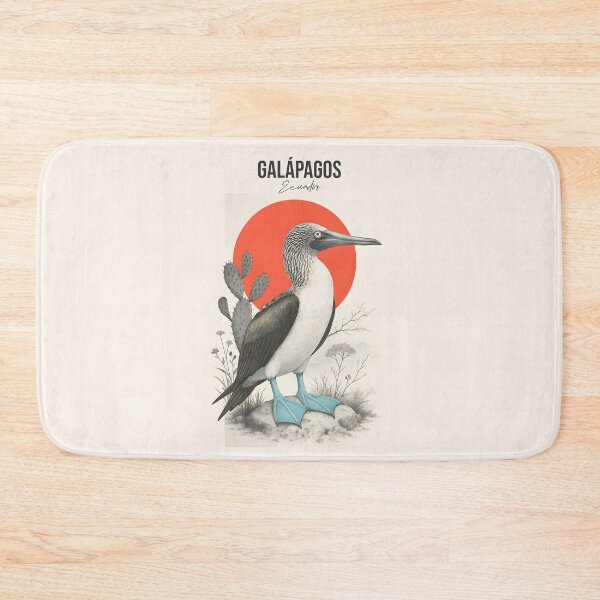 Item preview, Blue-Footed Booby – Galápagos Bird Art designed and sold by AtuqStudio.
