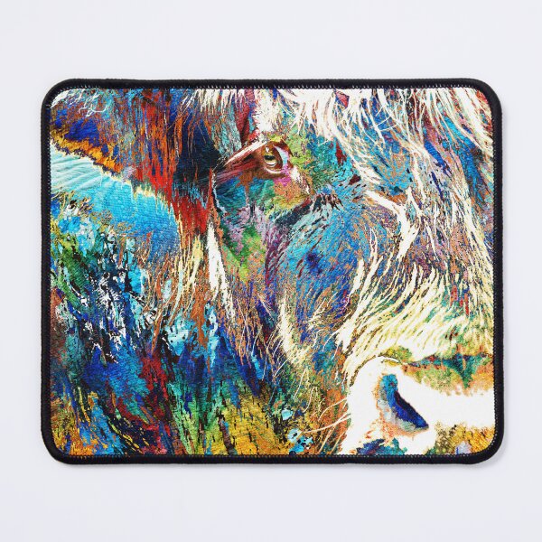 Item preview, Colorful Highland Cow Art designed and sold by Sharon Cummings Art.