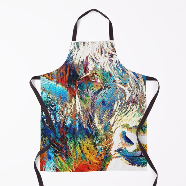 Item preview, Colorful Highland Cow Art designed and sold by Sharon Cummings Art.
