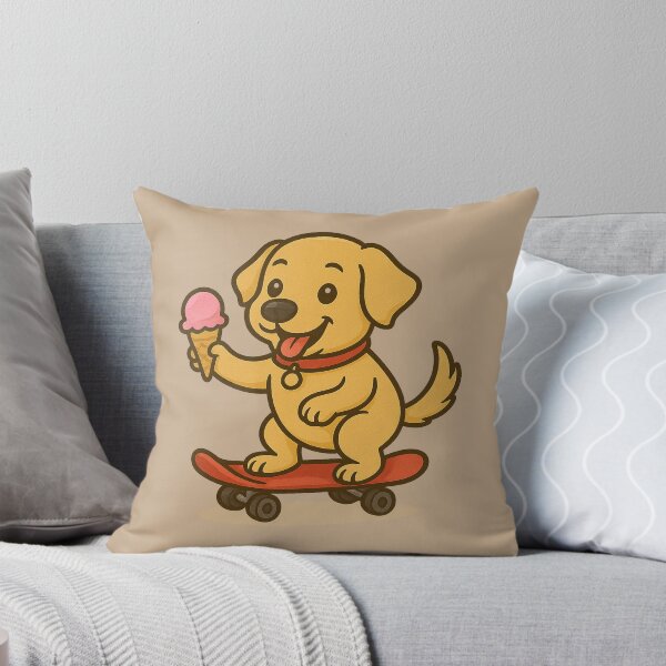 Item preview, Labrador Puppy on skateboard with Ice Cream designed and sold by Nature's Palette.