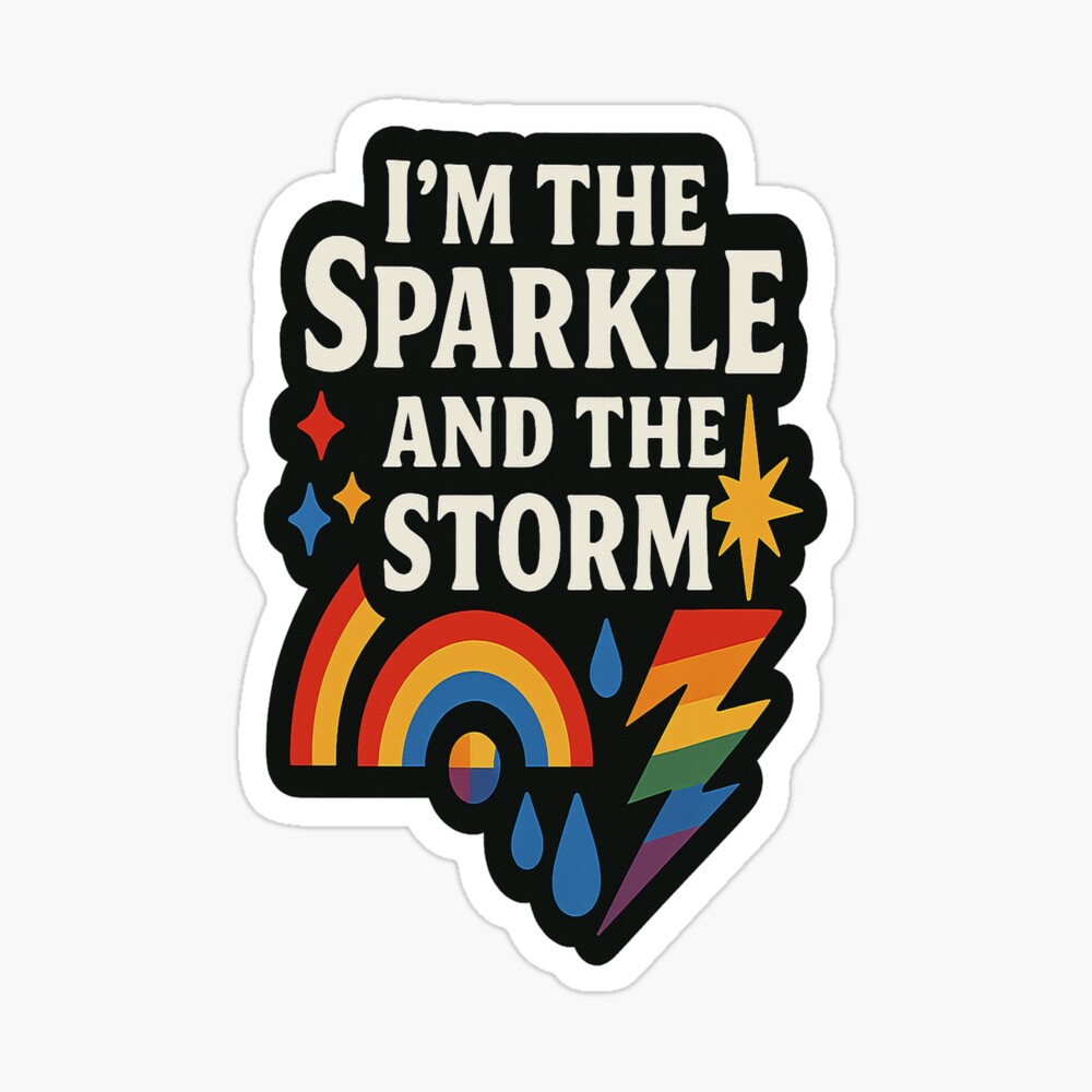 I'm The Sparkle And The Storm Framed Art Print