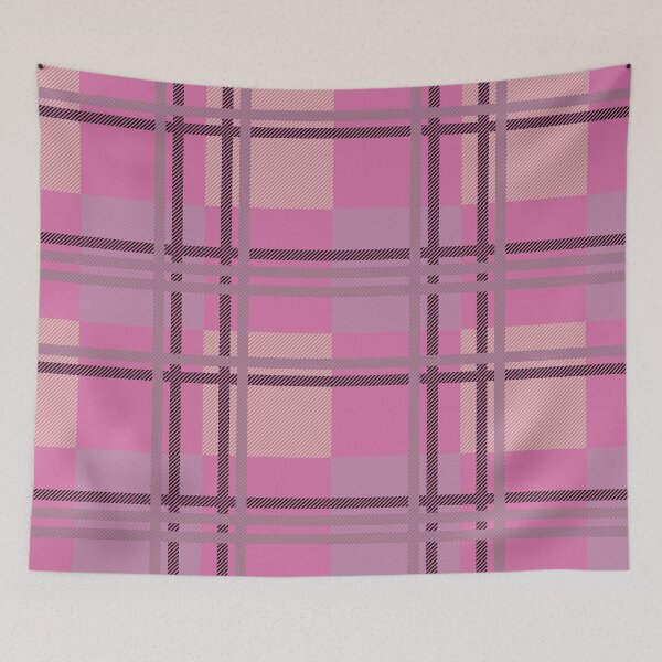 Item preview, Pink plaid pattern surface printing designed and sold by MonoDigitalArt.