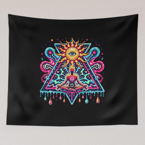 Item preview, Psychedelic Third Eye Meditation – Trippy Cosmic Energy T-Shirt designed and sold by PSYNOVA.