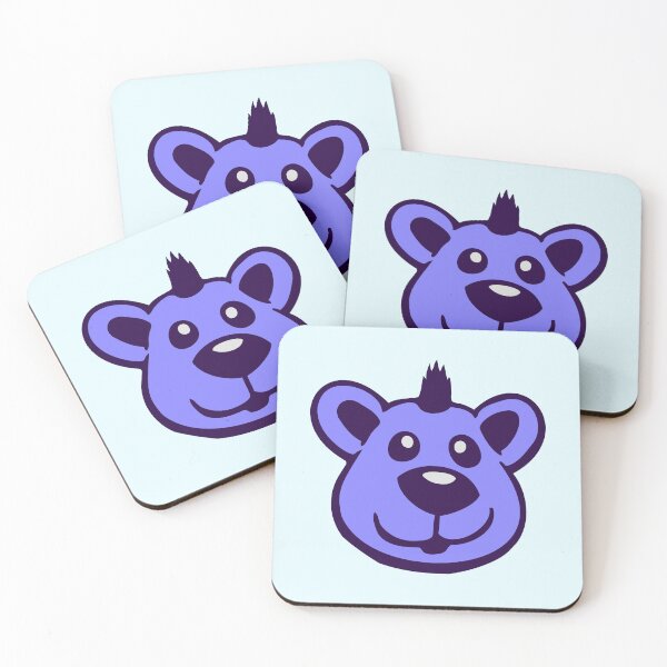 Item preview, Bear Punk Mohawk Haircut Happy Cute Teddy Friendly designed and sold by shirt-o-mat.
