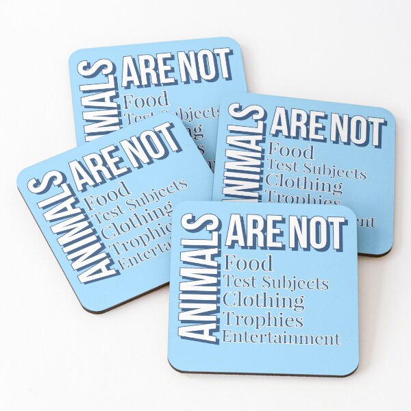 Item preview, Animals are not here for us blue designed and sold by Thought2reality.