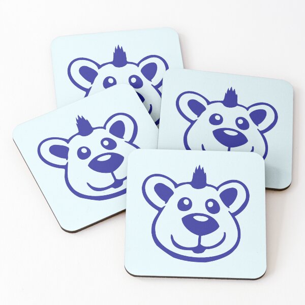 Item preview, Bear Punk Mohawk Haircut Happy Cute Teddy Friendly designed and sold by shirt-o-mat.