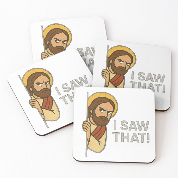 Item preview, Jesus Peeking – I Saw That! designed and sold by Nuvijo.