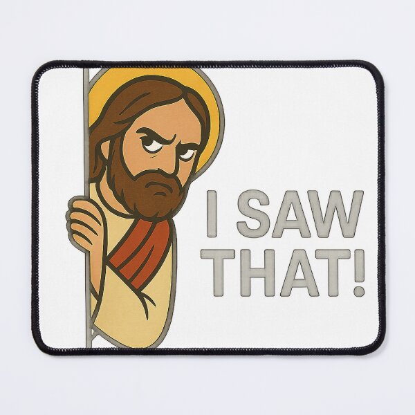 Item preview, Jesus Peeking – I Saw That! designed and sold by Nuvijo.
