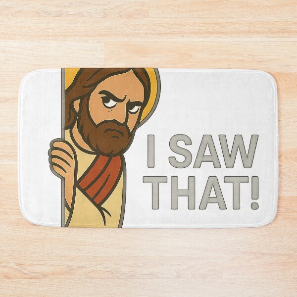 Item preview, Jesus Peeking – I Saw That! designed and sold by Nuvijo.