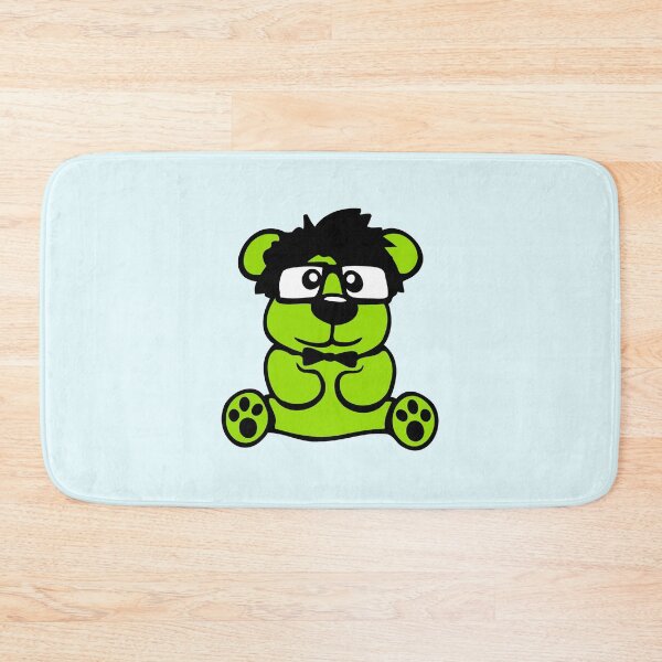 Item preview, Bear Nerd Geek Smart Intelligent Horn-Rimmed Glasses designed and sold by shirt-o-mat.