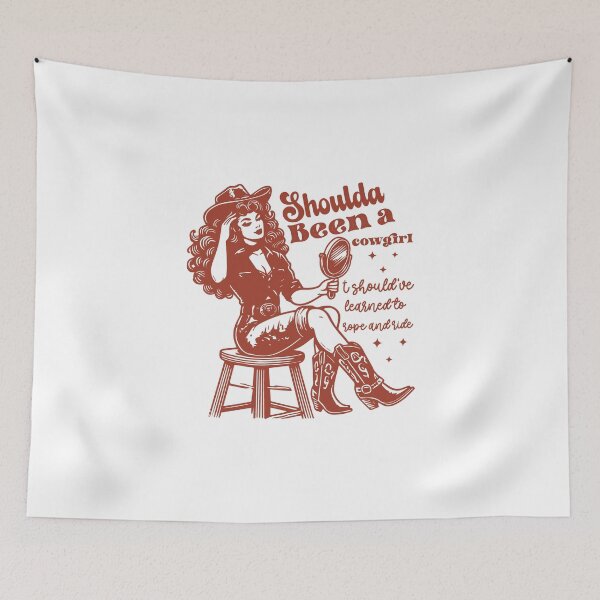 Item preview, Retro Western Shoulda Been A Cowgirl designed and sold by Jcat7.