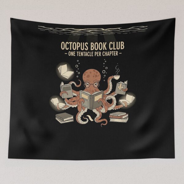 Item preview, Octopus Book Club – Funny Reading Lover Design for Nerds & Ocean Fans designed and sold by Bowniko^^.
