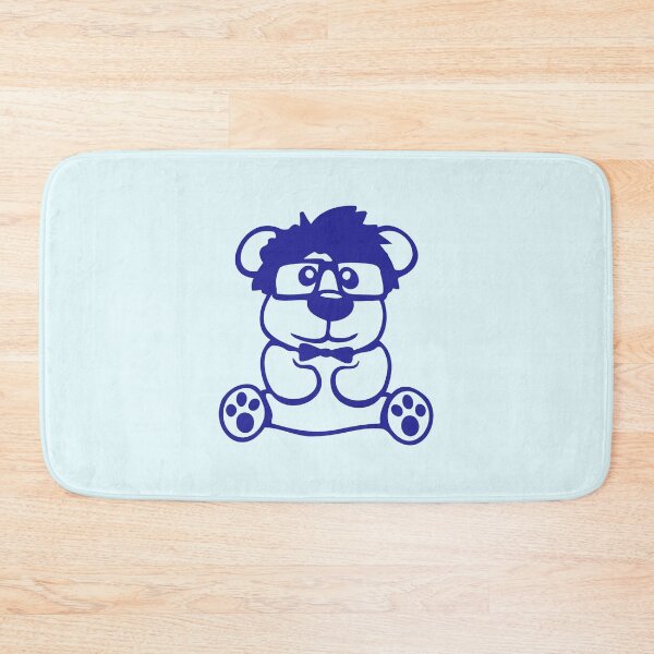 Item preview, Bear Nerd Geek Smart Intelligent Horn-Rimmed Glasses designed and sold by shirt-o-mat.